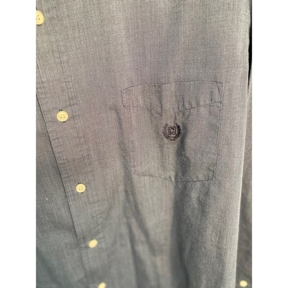 Chaps Men's LS Shirt Blue Size XL - Picture 4 of 4